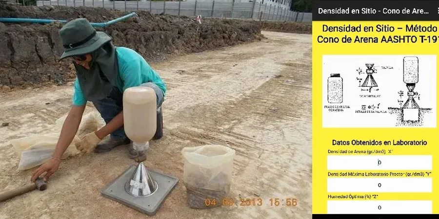 Densidad de Campo con Cono de Arena en Osorno: Control de Compactación Confiable